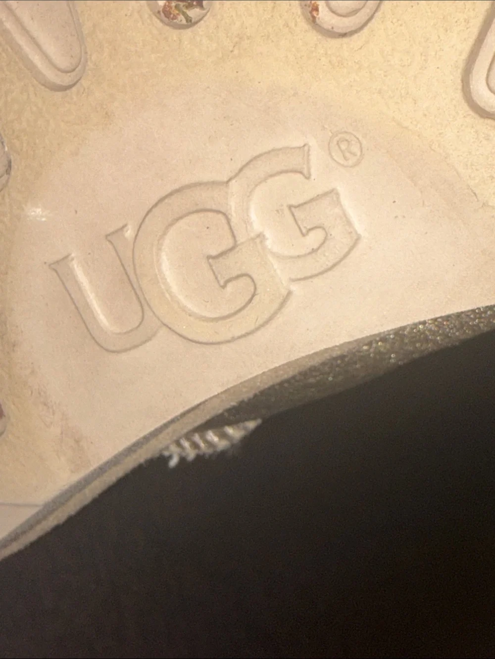 UGG Kids Metallic Gold Glitter Shearling-Lined Boots